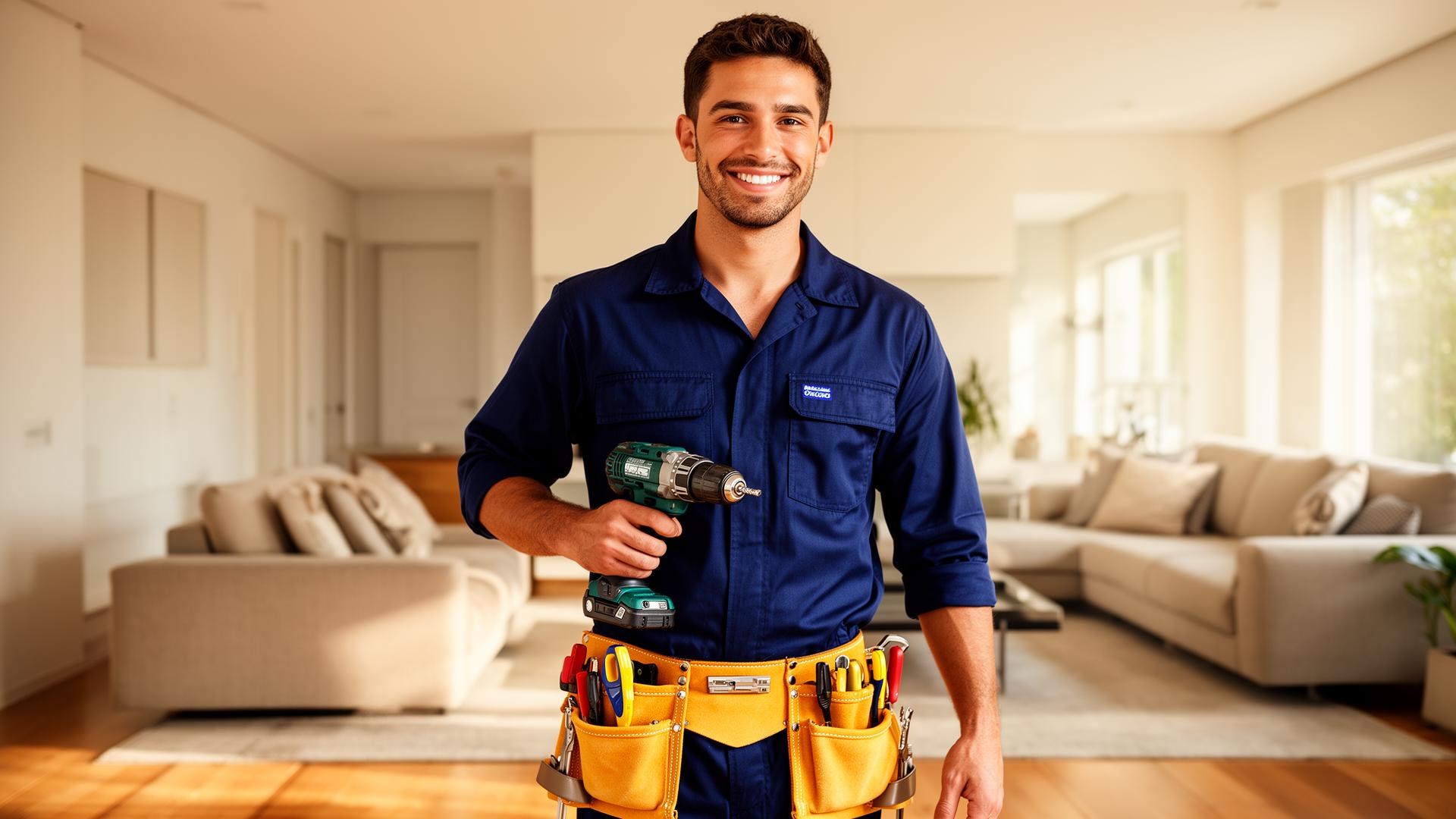 Profissional da JC Soluções em manutenção residencial em São Paulo